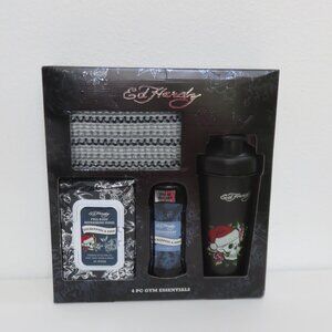 ED HARDY Eucalyptus & pine Fragrance 4PCS Gym Essentials GIFT SET
